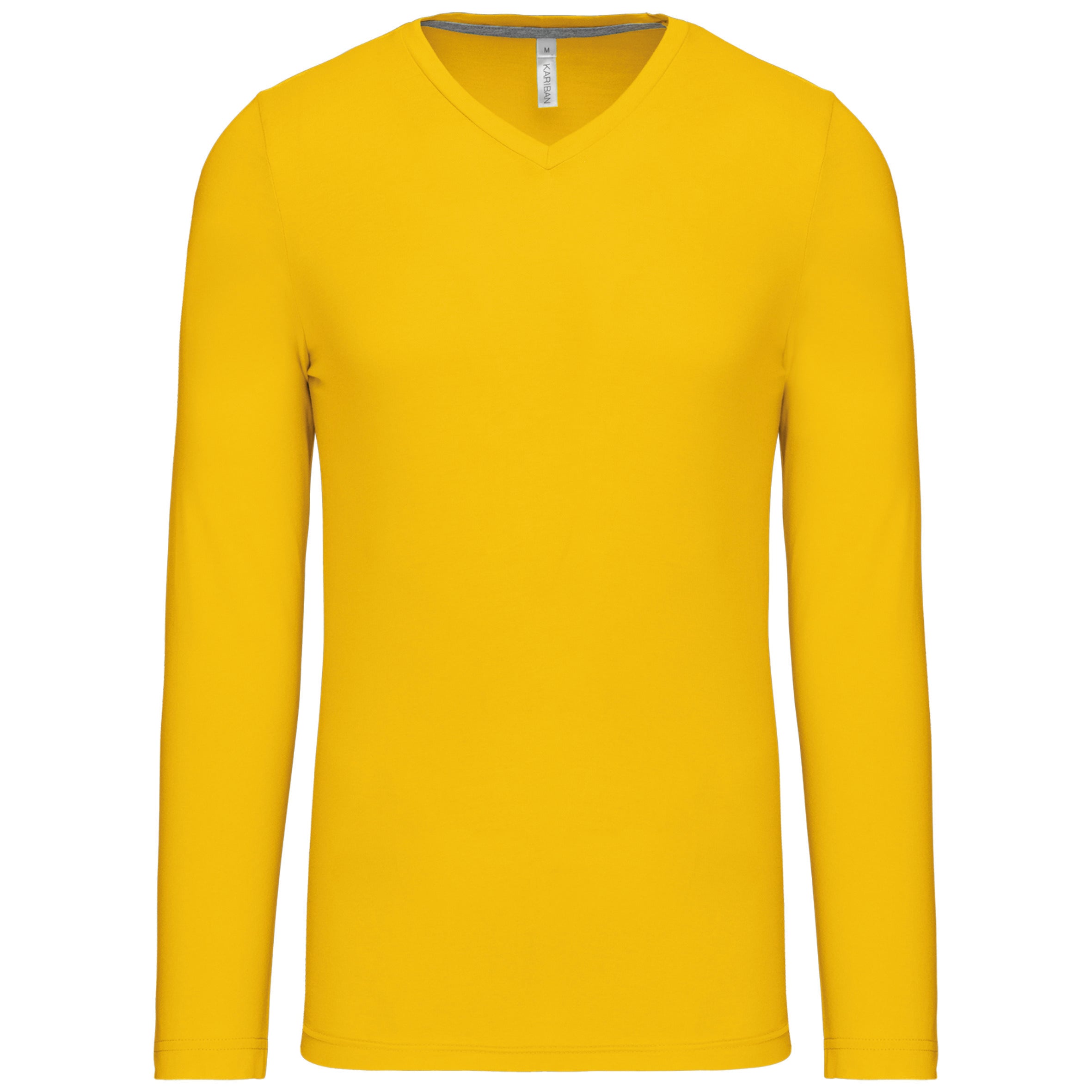 T-shirt col V manches longues