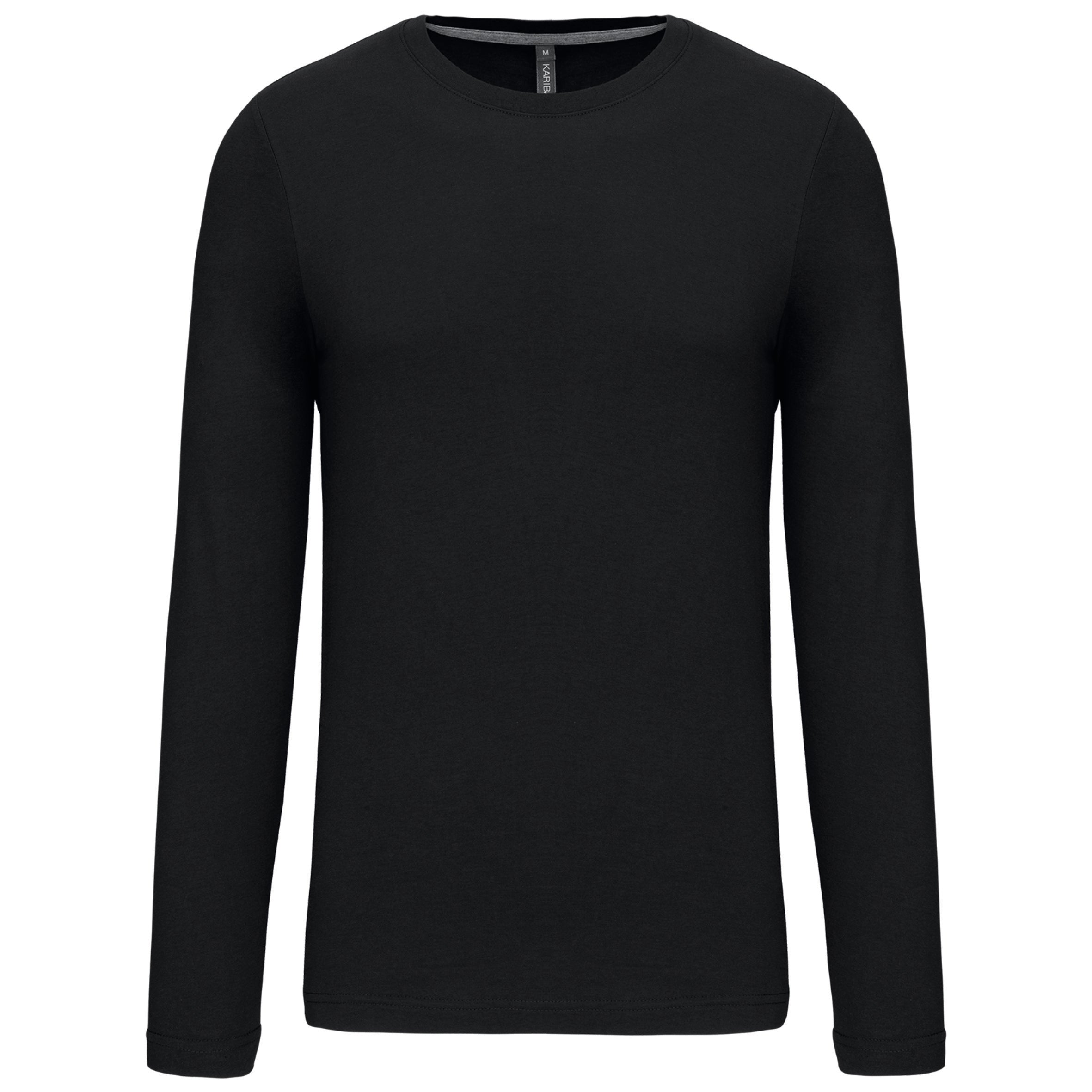 T-shirt col rond manches longues homme