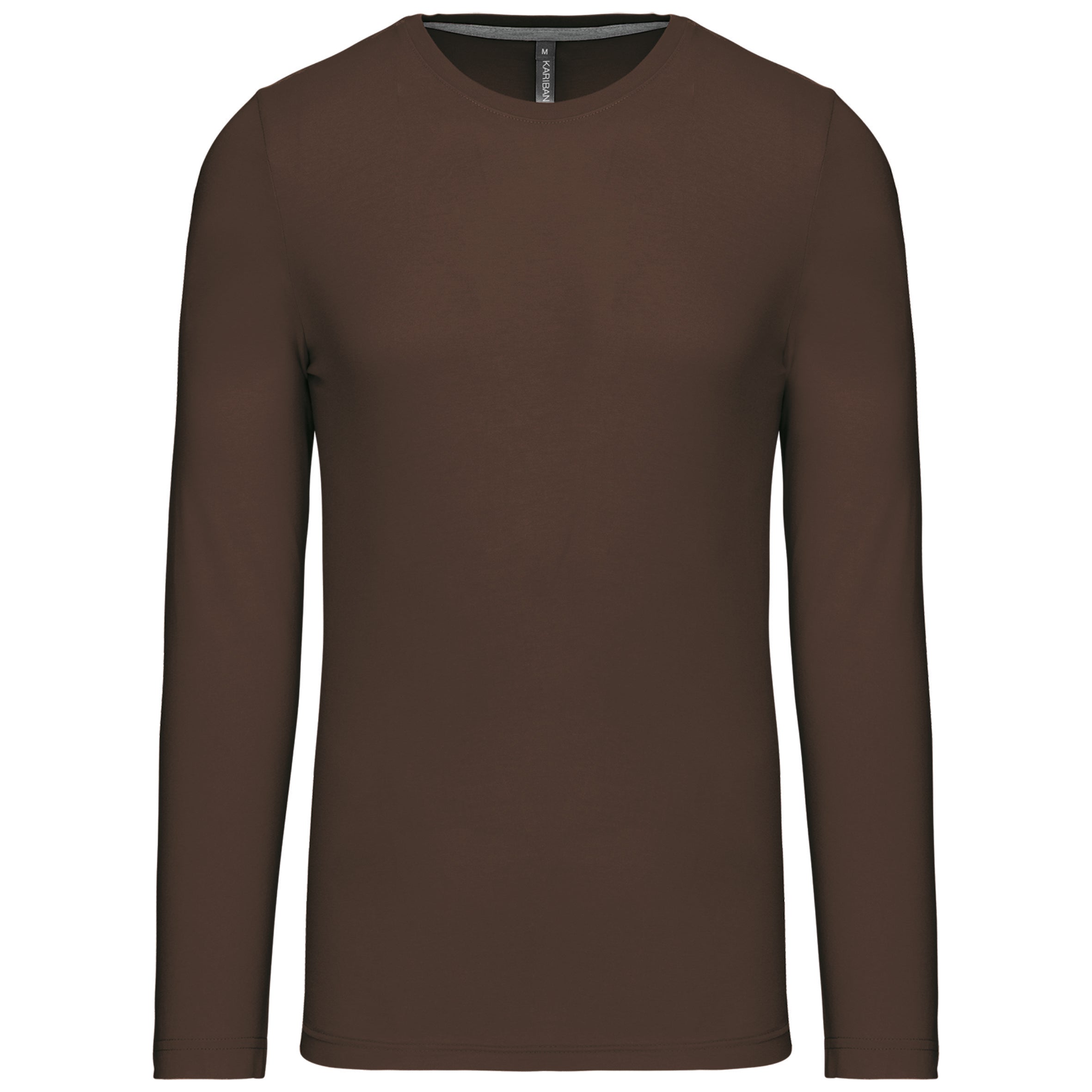 T-shirt col rond manches longues homme