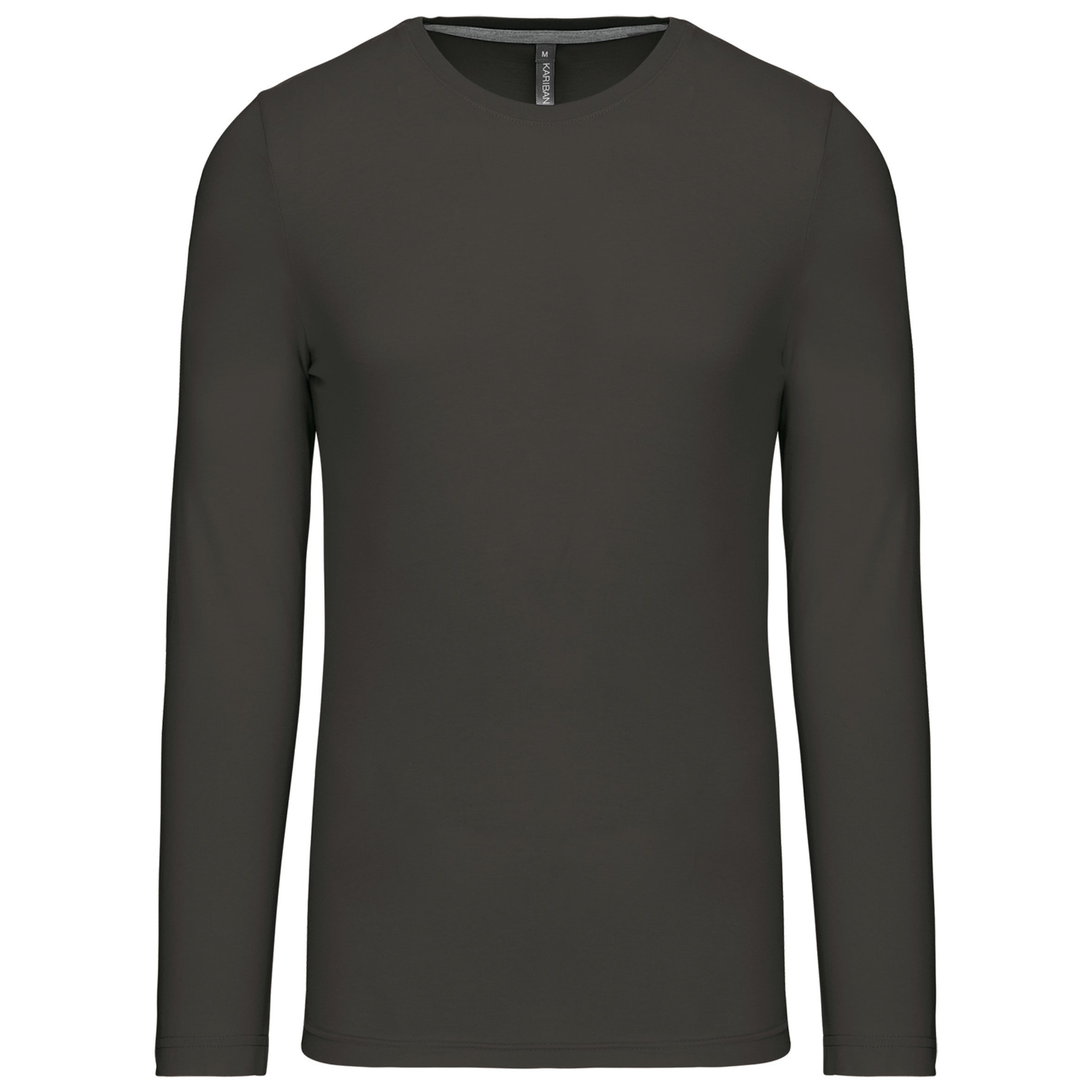 T-shirt col rond manches longues homme