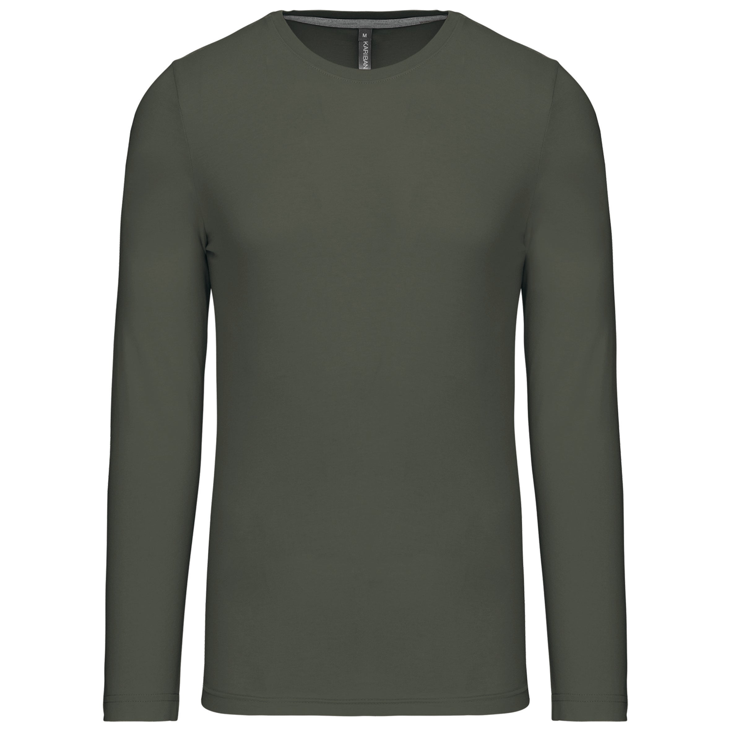 T-shirt col rond manches longues homme