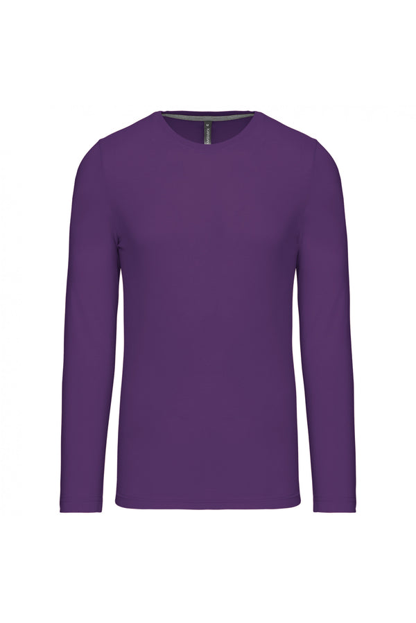 Men's long-sleeved round neck t-shirt
