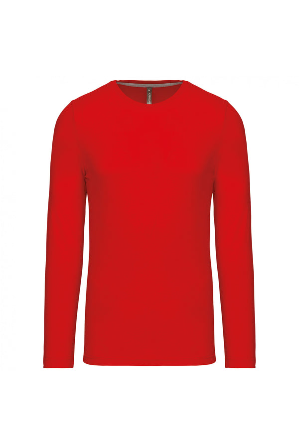 Men's long-sleeved round neck t-shirt