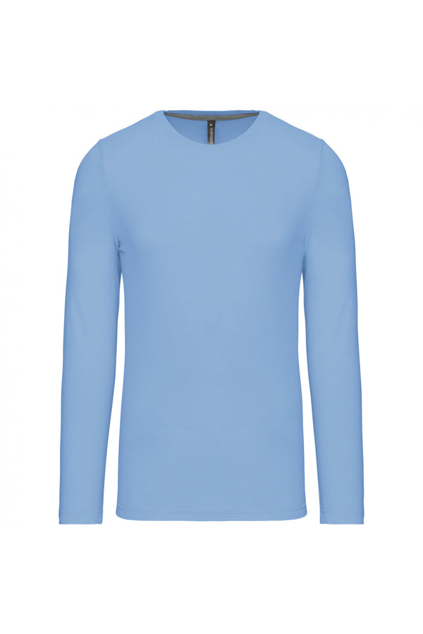 Men's long-sleeved round neck t-shirt