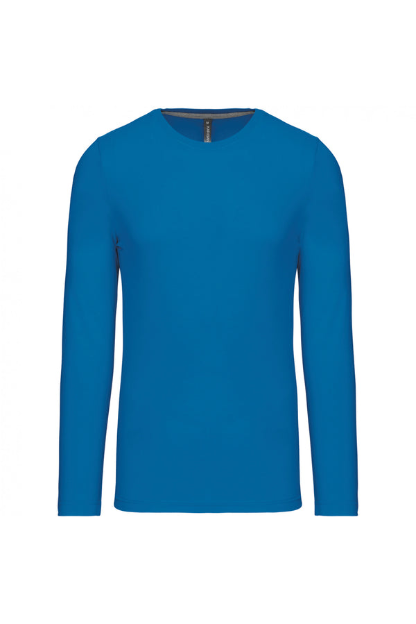 Men's long-sleeved round neck t-shirt