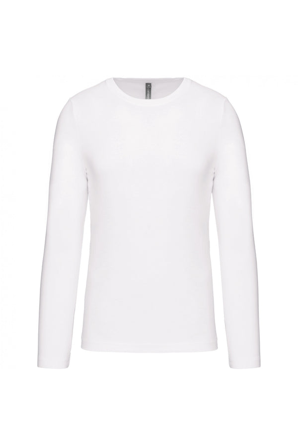 Men's long-sleeved round neck t-shirt