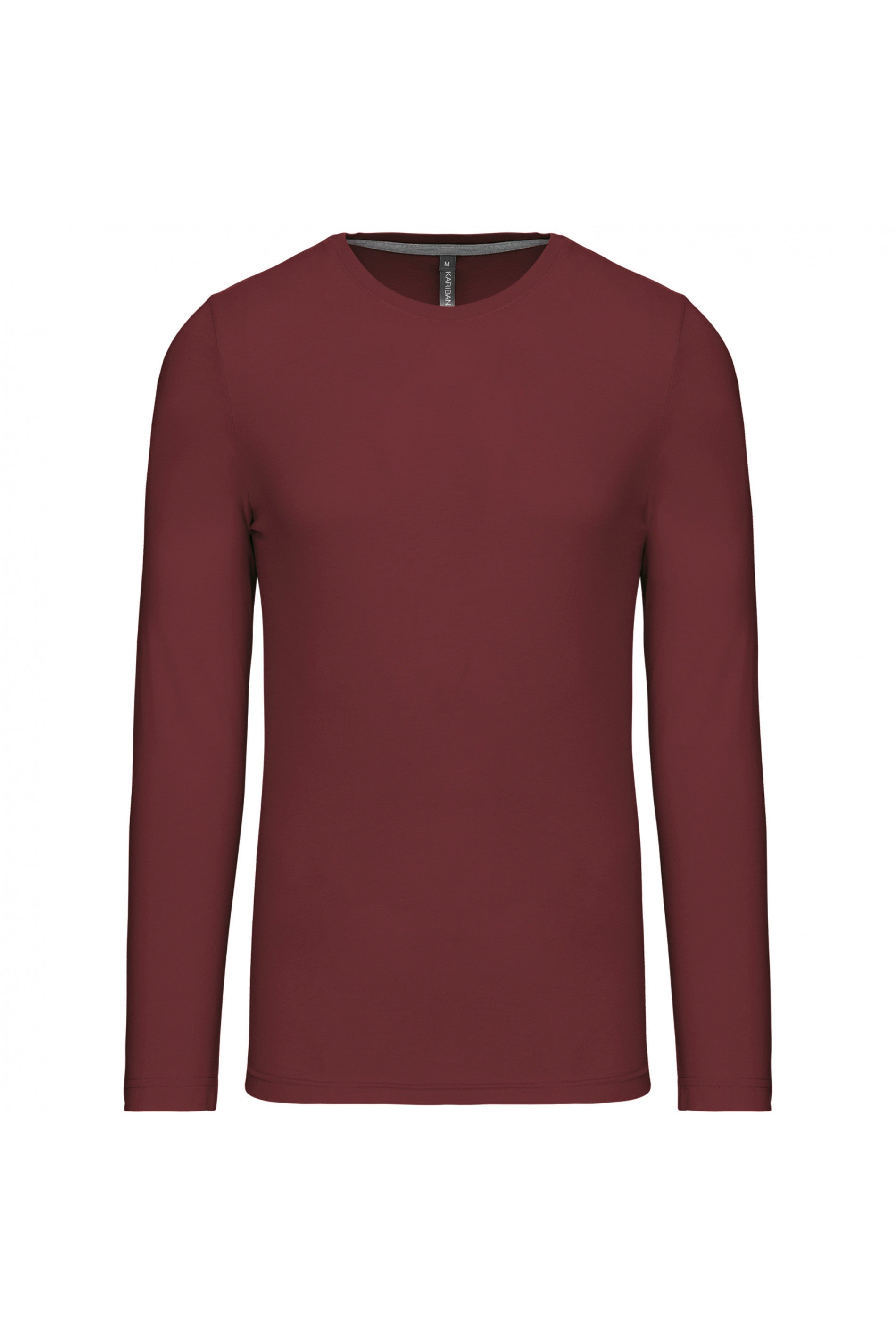 Men's long-sleeved round neck t-shirt