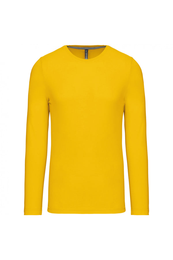 Men's long-sleeved round neck t-shirt