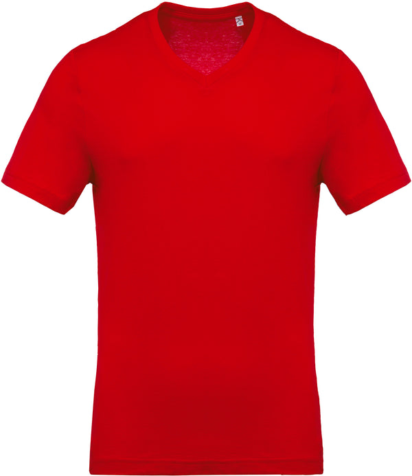 Men's short-sleeved V-neck T-shirt