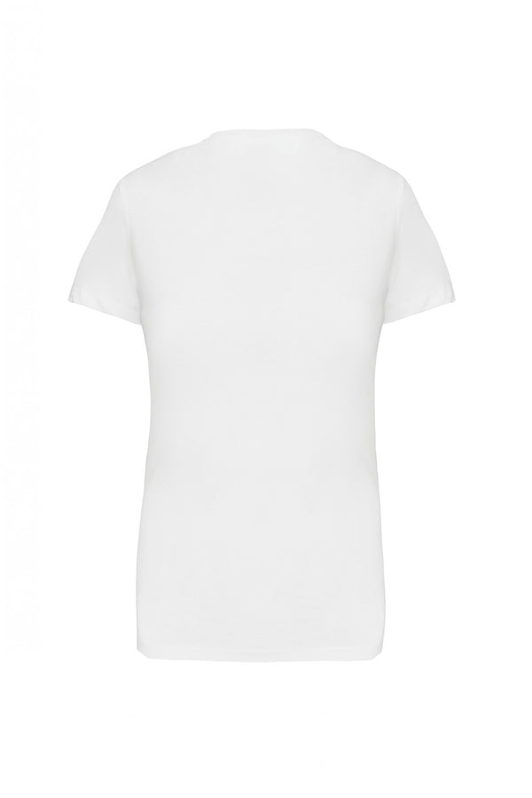 T-shirt col V manches courtes femme