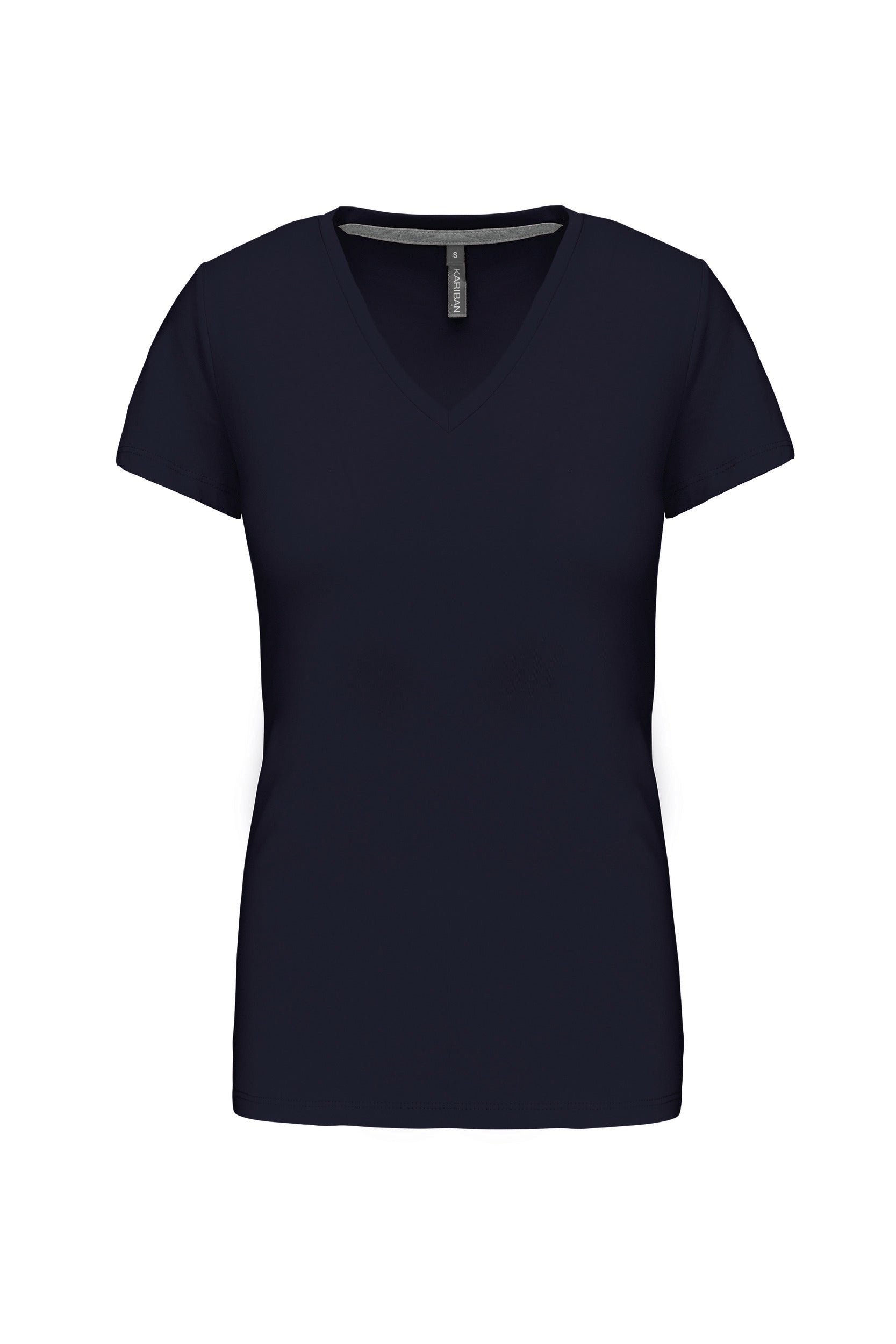 T-shirt col V manches courtes femme