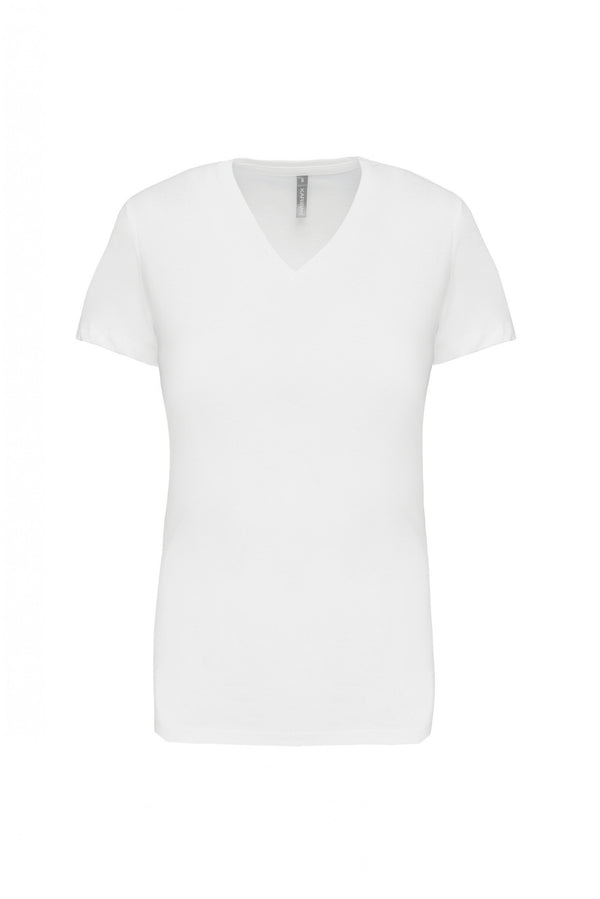 Women's short-sleeved V-neck T-shirt