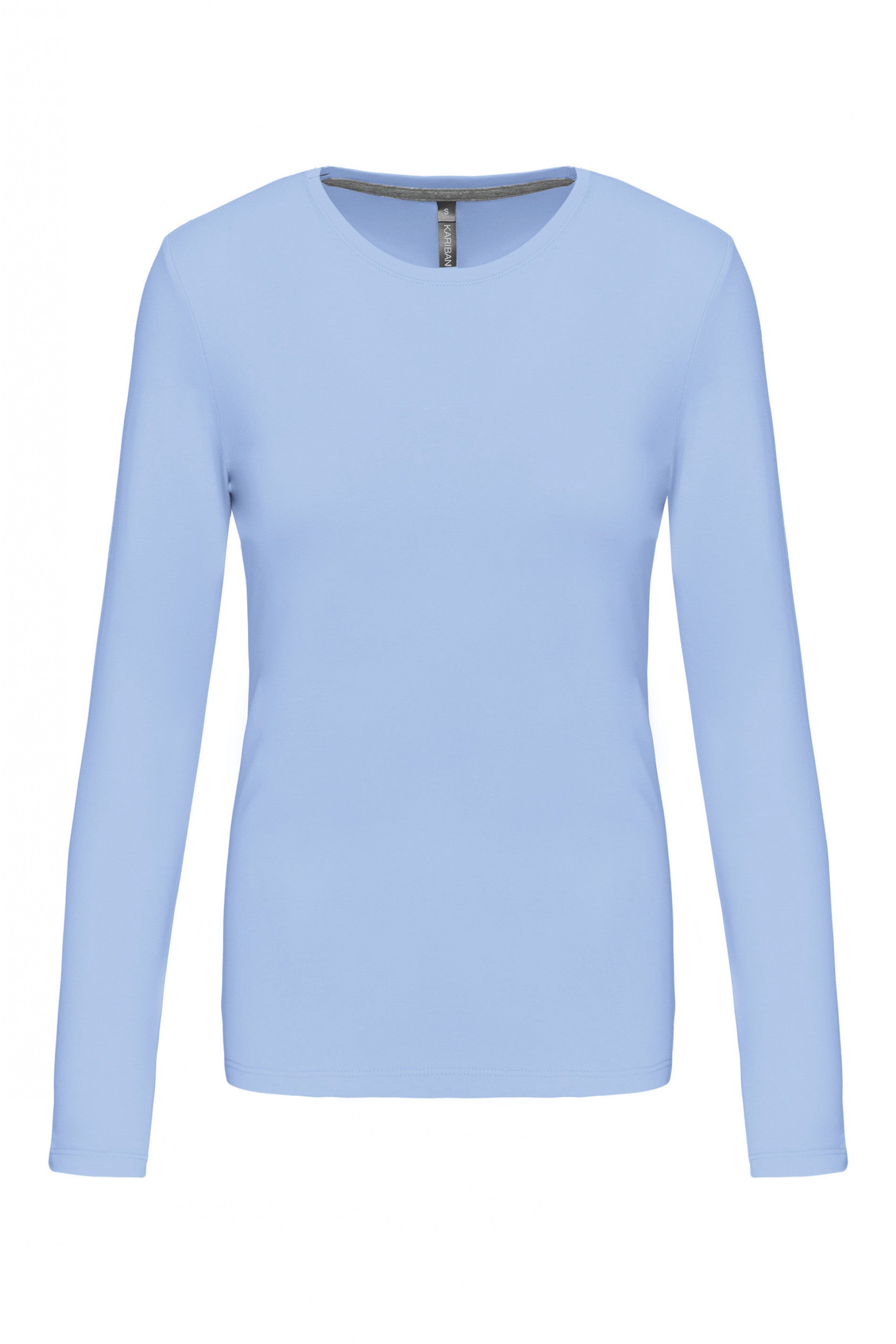 T-shirt col rond manches longues femme