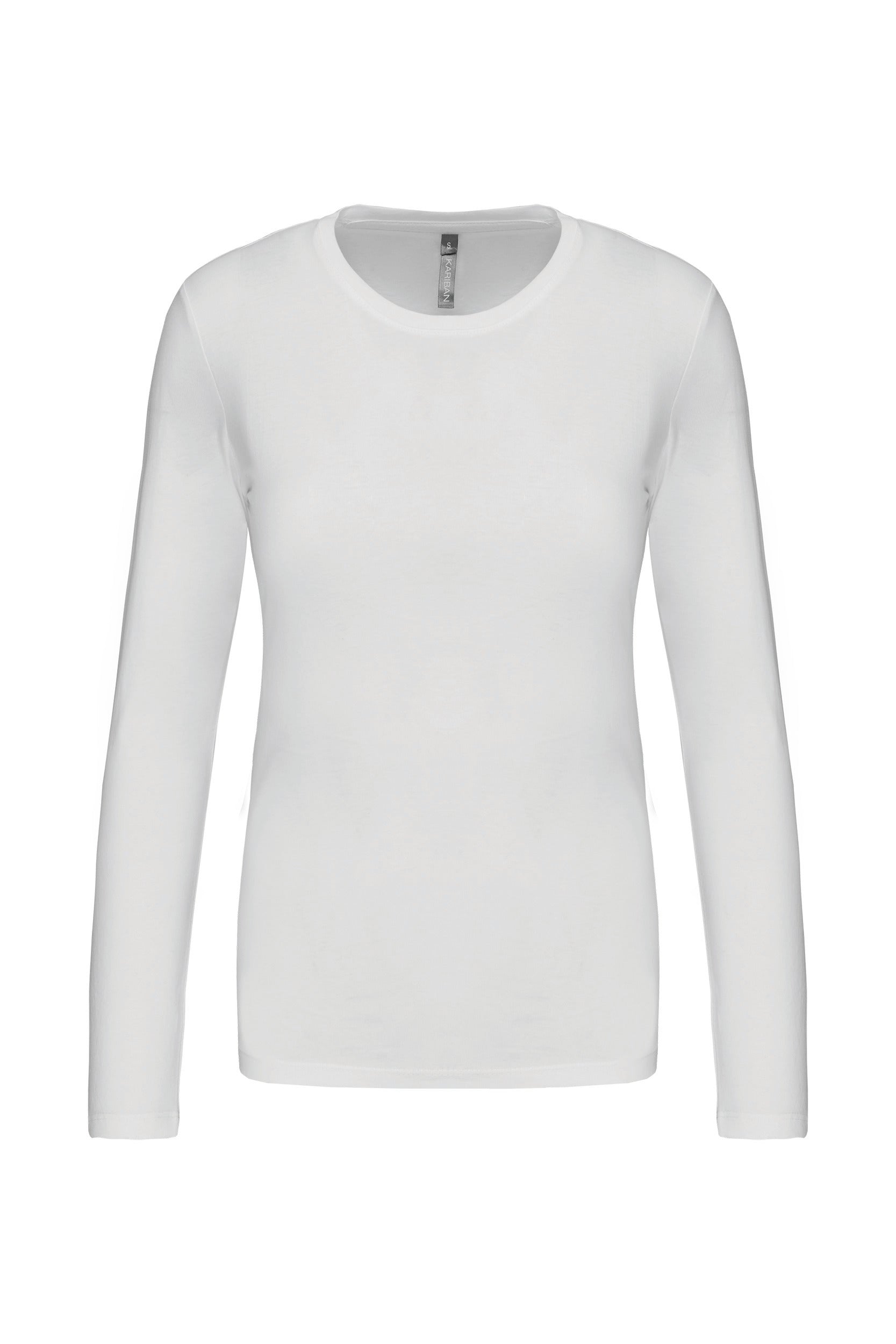 T-shirt col rond manches longues femme