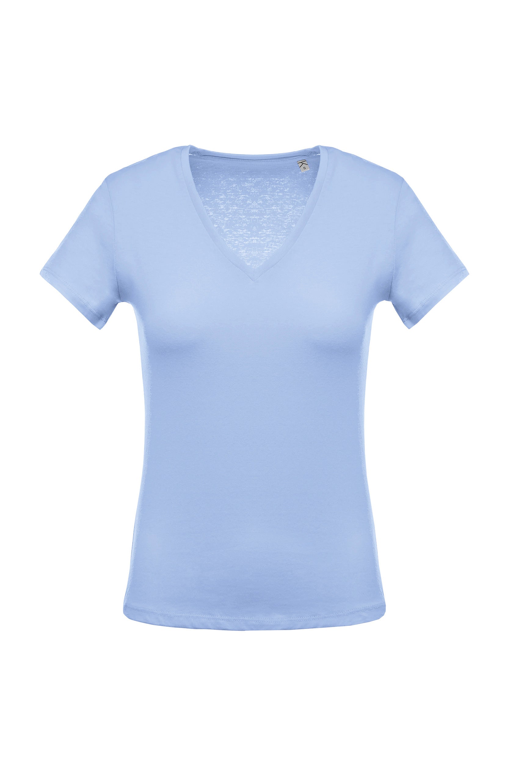 T-Shirt col V manches courtes femme