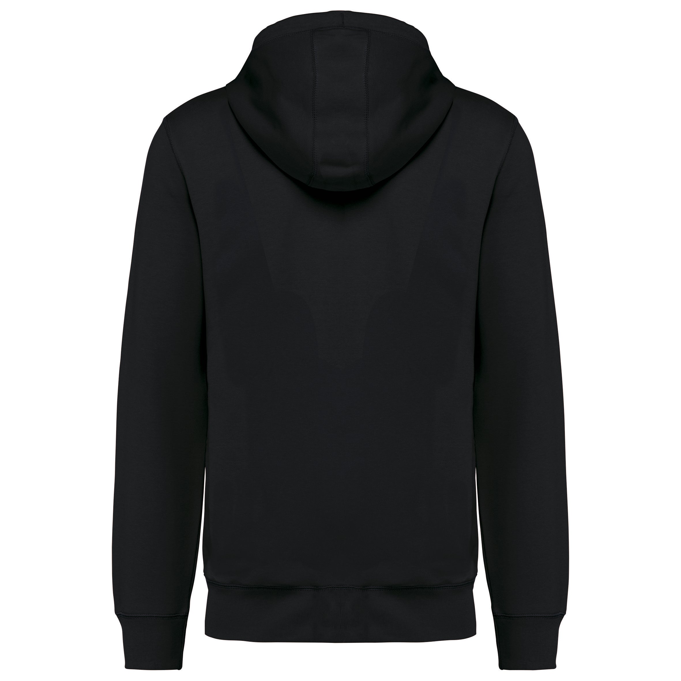 Uniseks ecologisch verantwoord sweatshirt van french terry badstof met capuchon