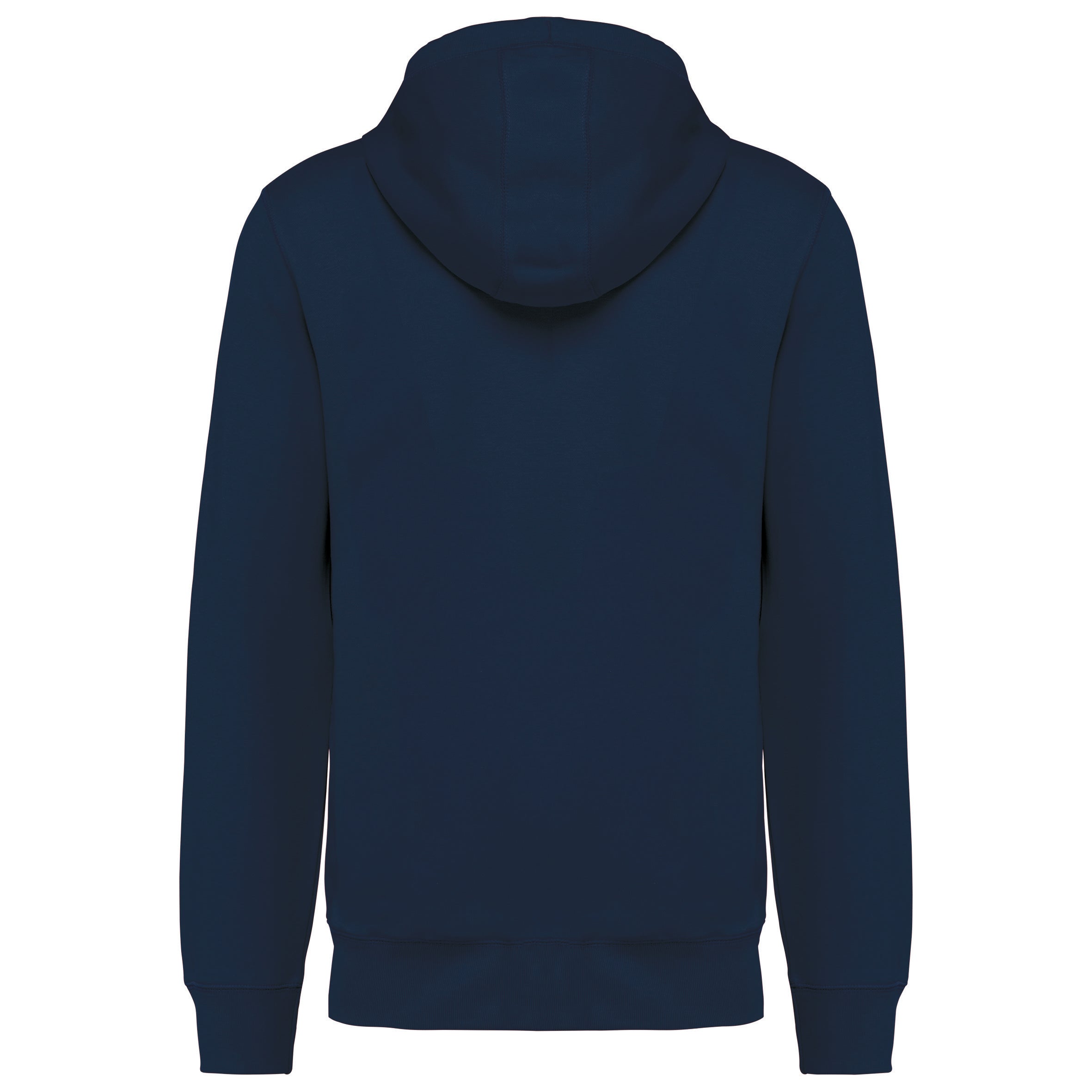 Uniseks ecologisch verantwoord sweatshirt van french terry badstof met capuchon