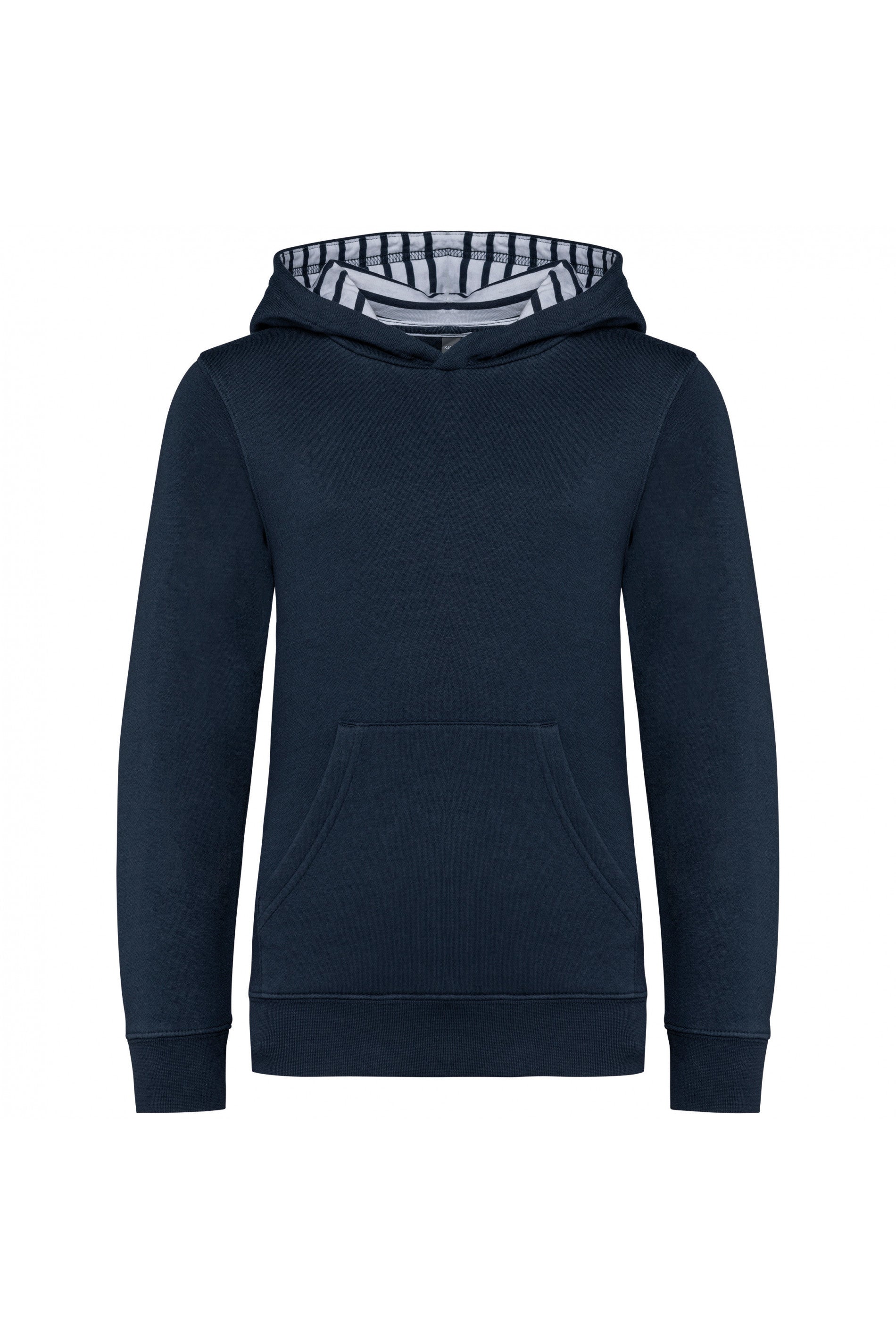 Uniseks sweatshirt met contrasterende capuchon voor kinderen