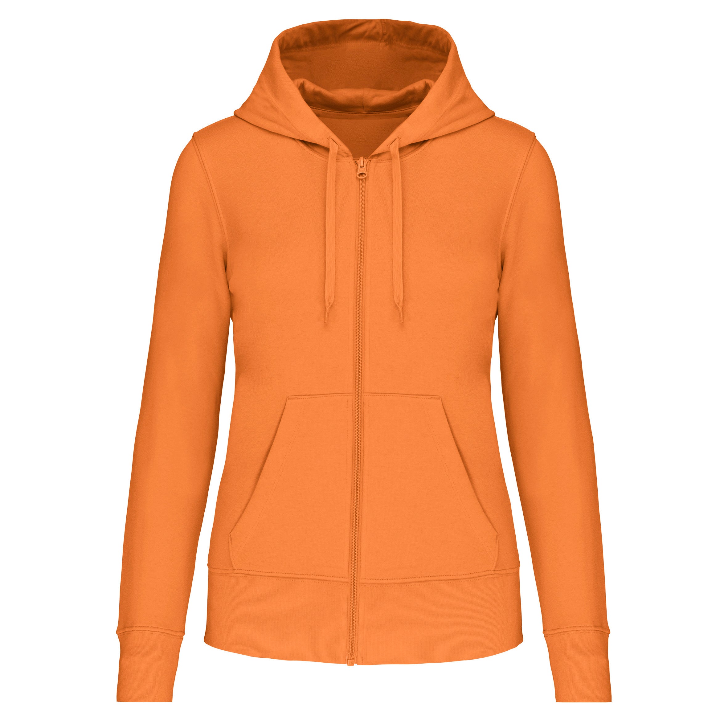 Sweat-shirt écoresponsable zippé à capuche femme