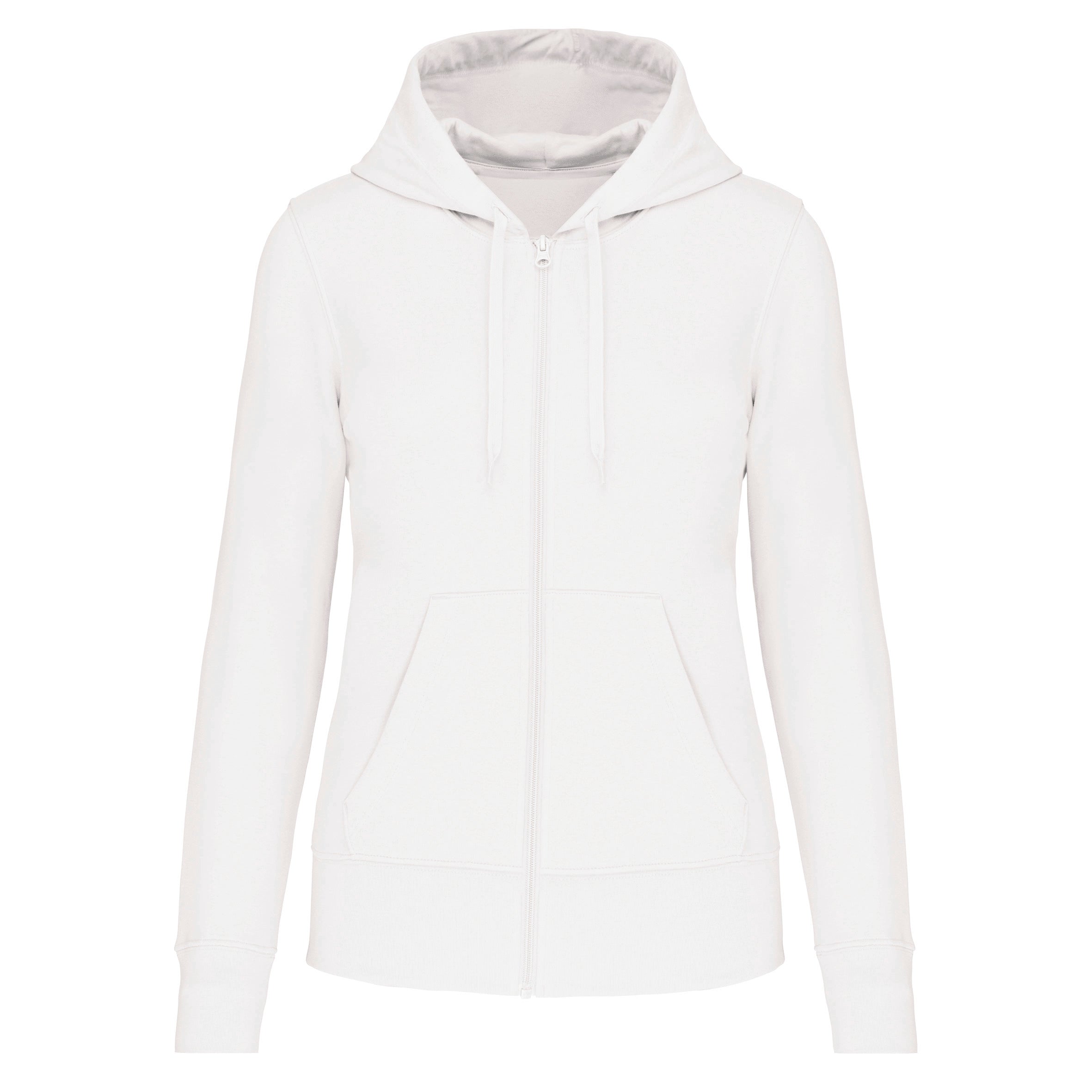Sweat-shirt écoresponsable zippé à capuche femme
