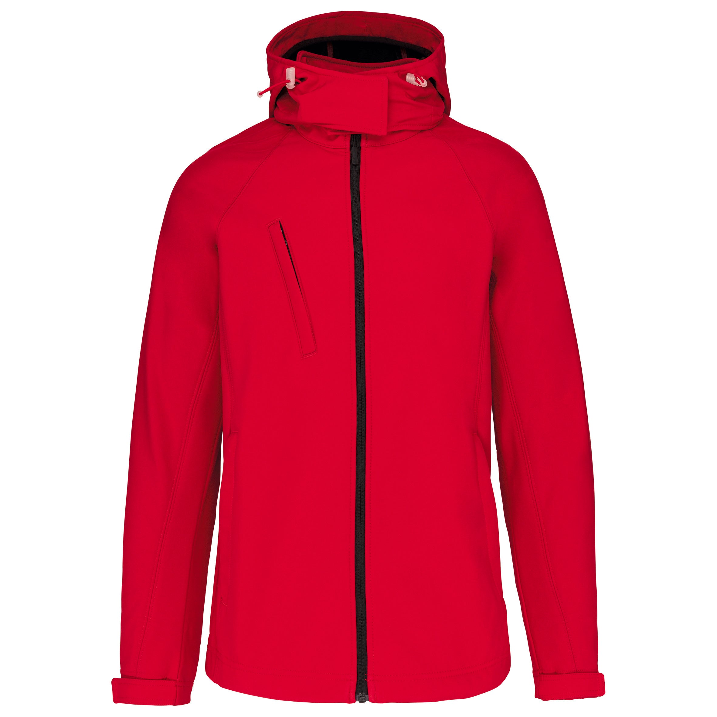 Softshell damesjack met afneembare capuchon
