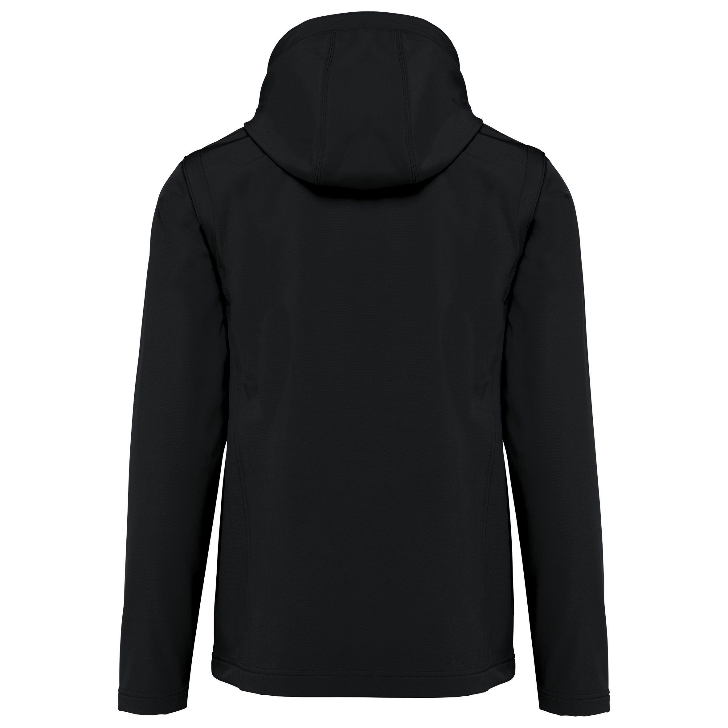 Uniseks 3-laags softshelljack met capuchon en afneembare mouwen