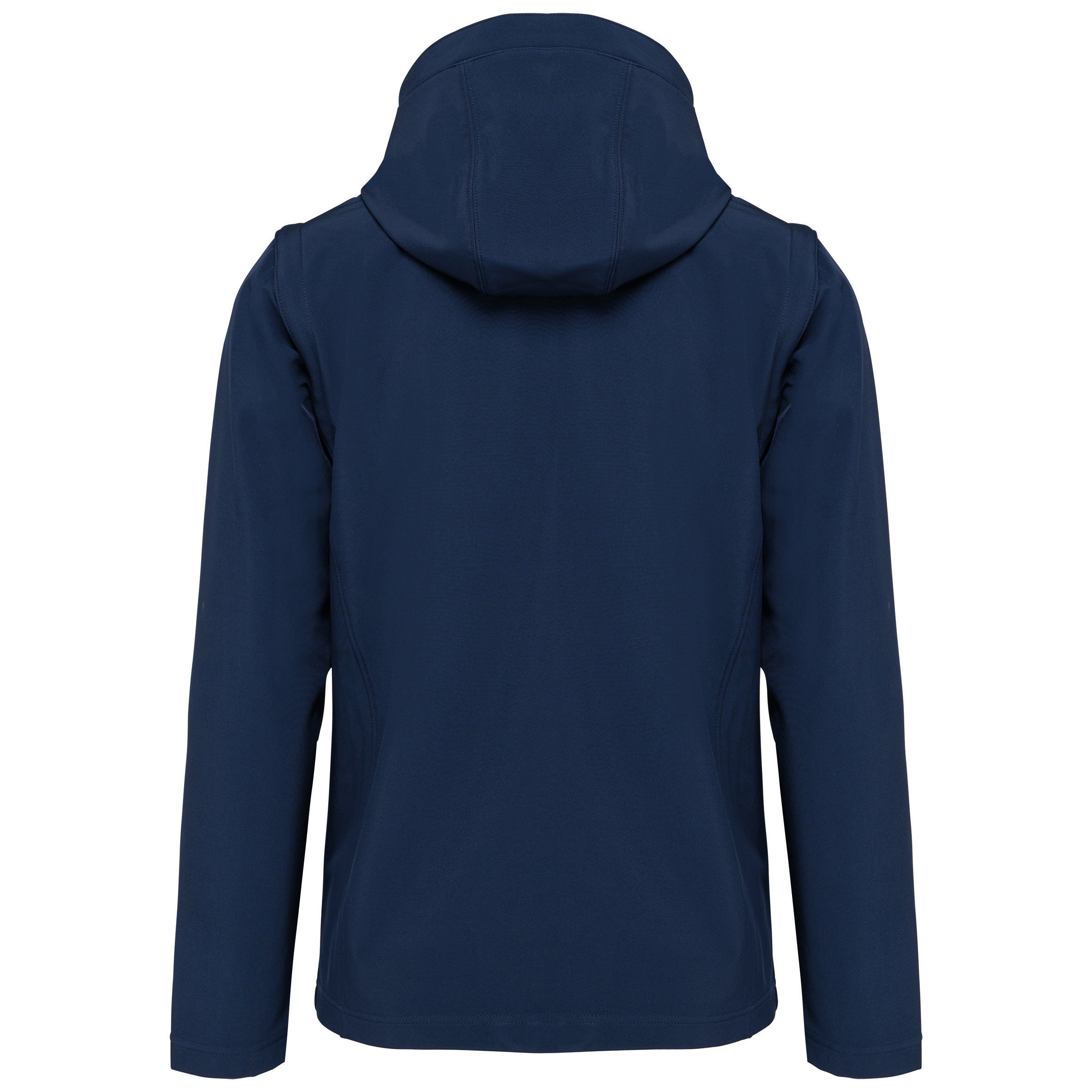 Uniseks 3-laags softshelljack met capuchon en afneembare mouwen