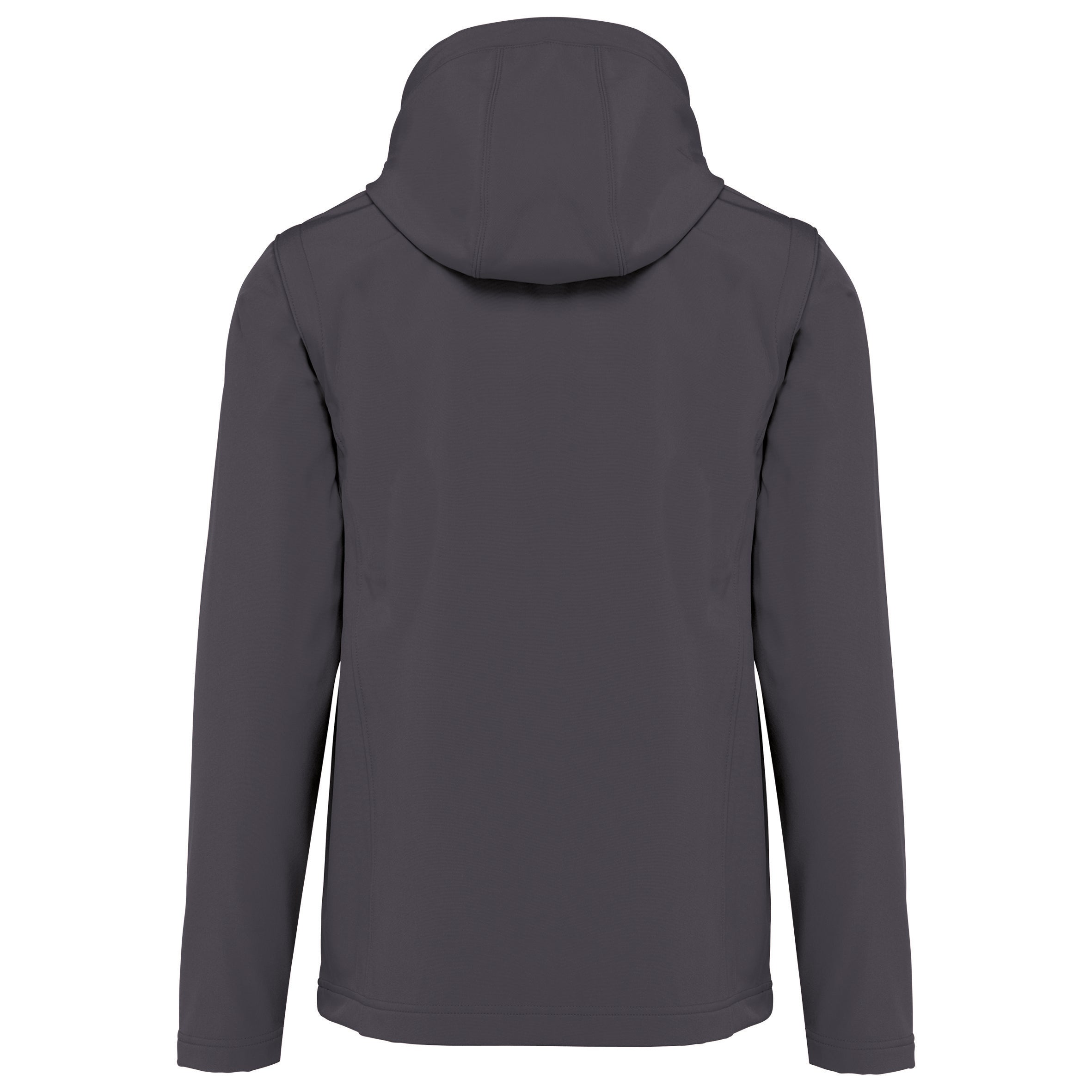 Uniseks 3-laags softshelljack met capuchon en afneembare mouwen