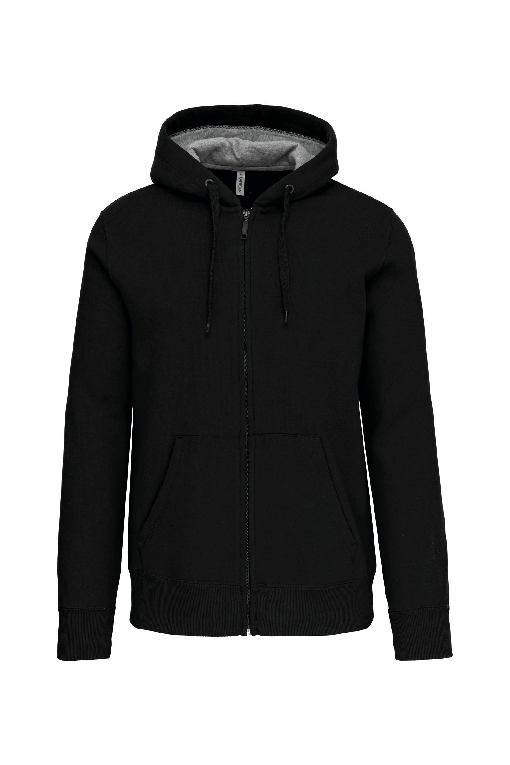 Sweat-shirt zippé capuche unisexe