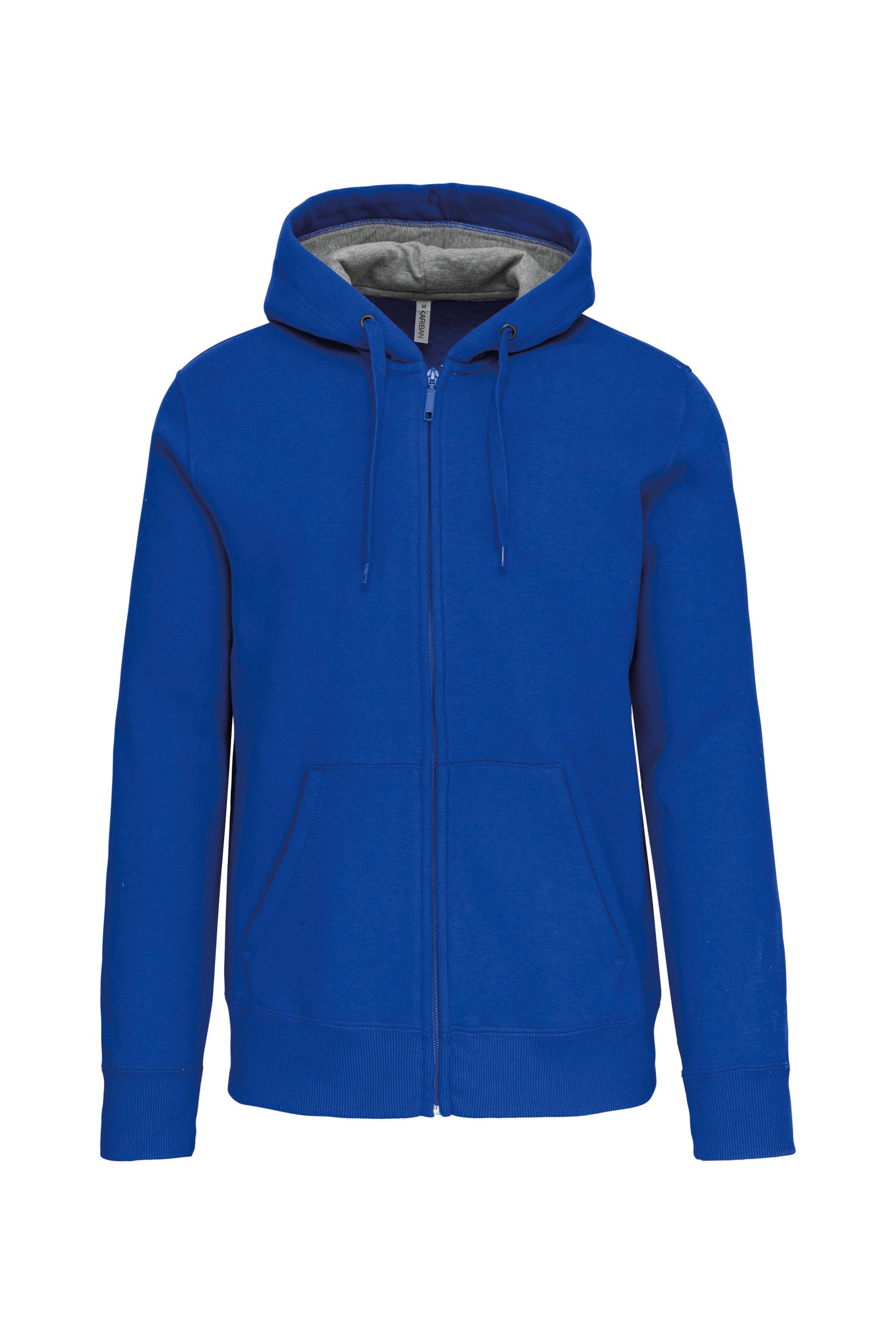 Sweat-shirt zippé capuche unisexe