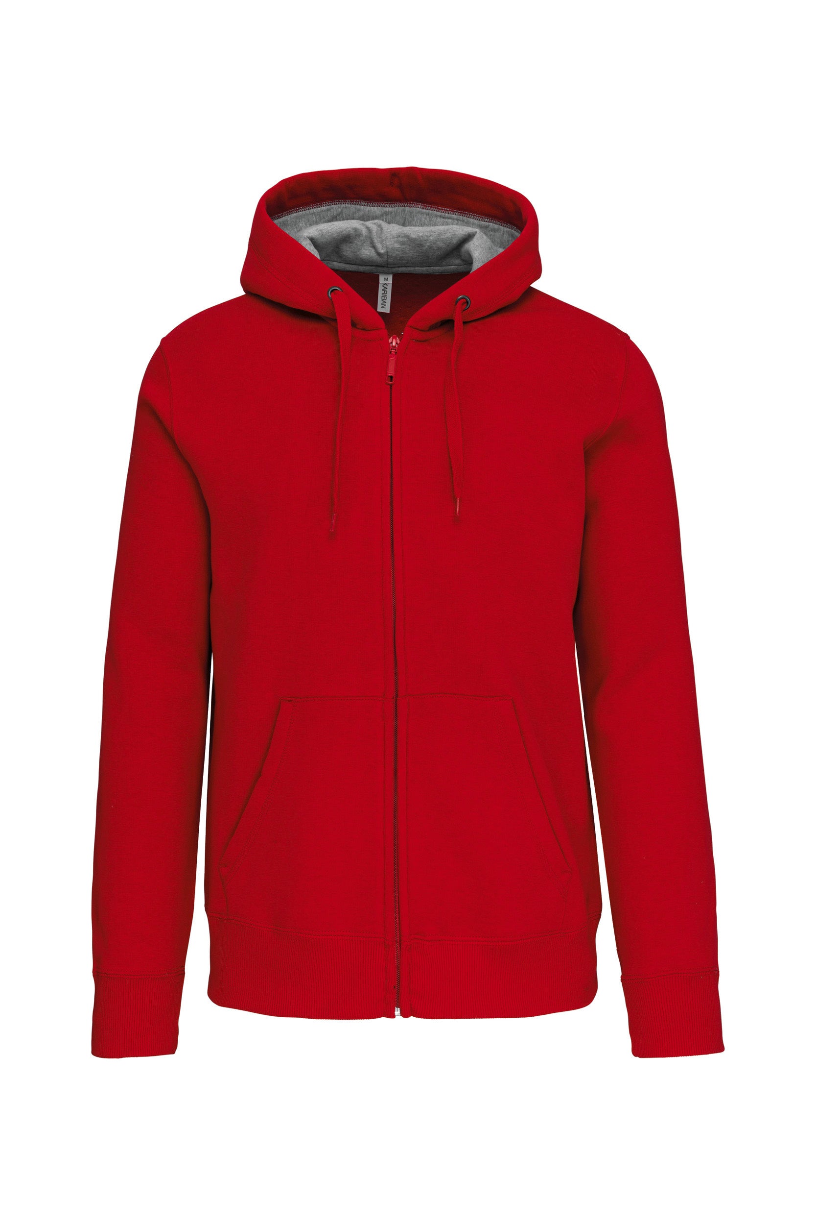 Sweat-shirt zippé capuche unisexe