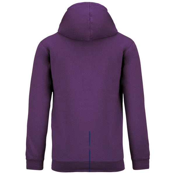 Men's contrast hooded sweatshirt