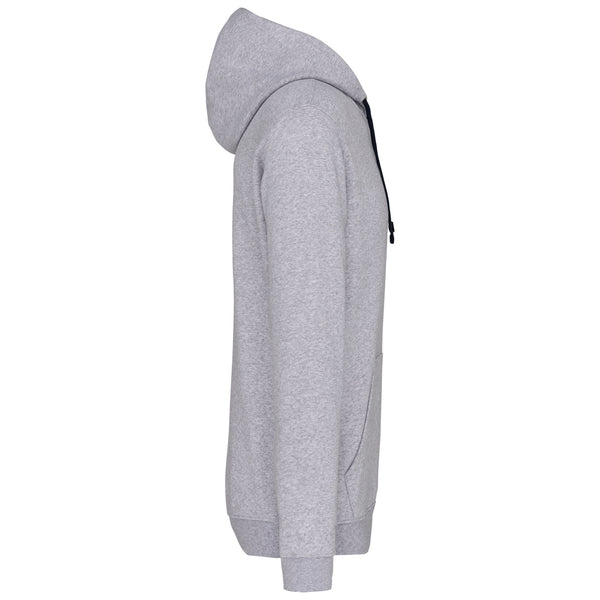 Men's contrast hooded sweatshirt