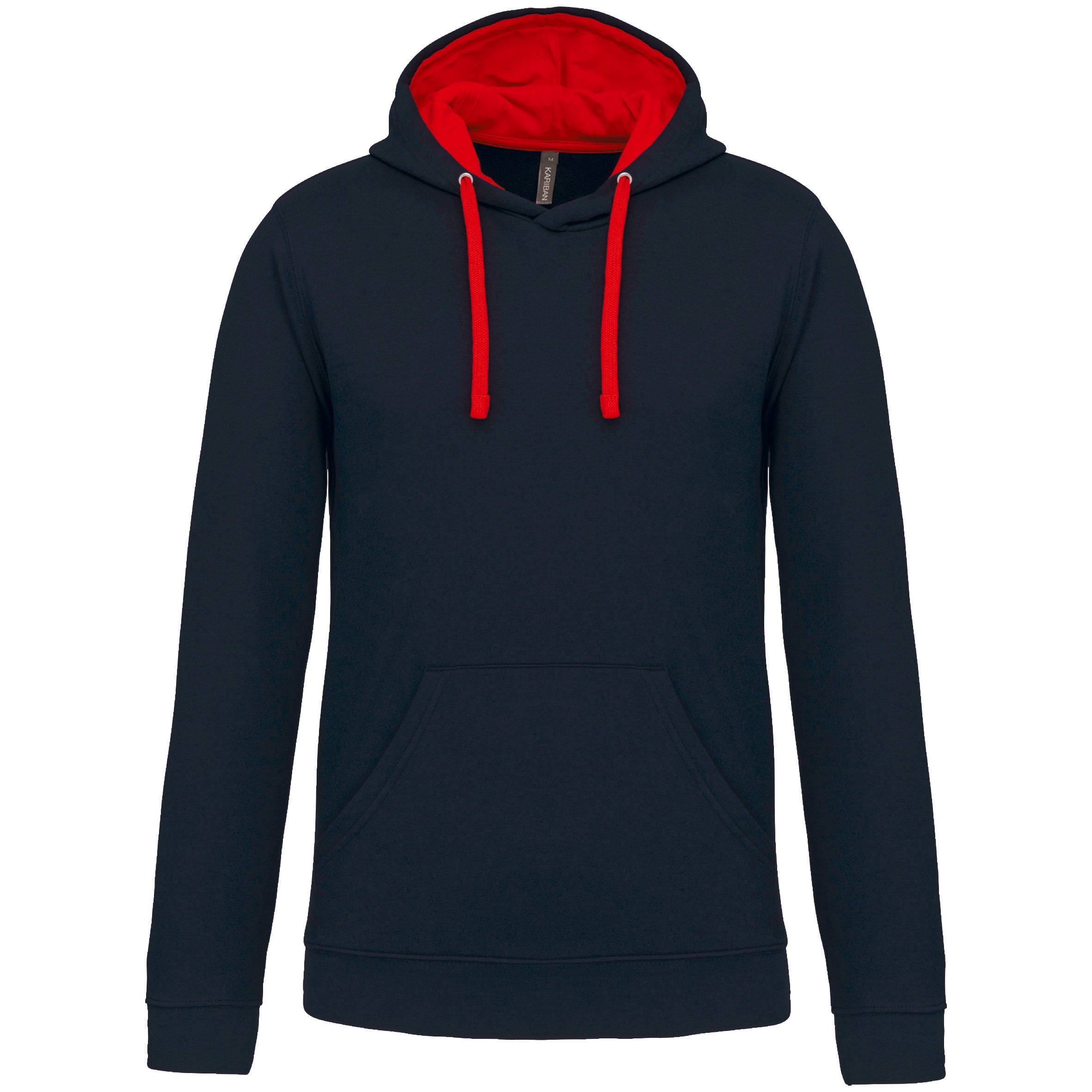 Sweat-shirt capuche contrastée homme