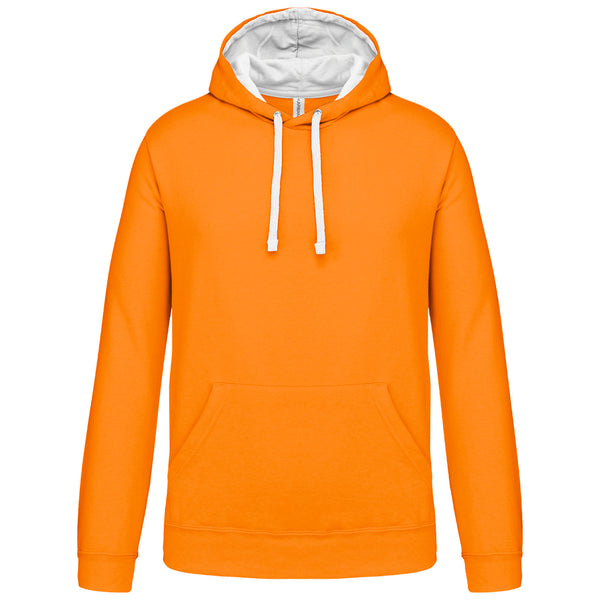 Contrasterend sweatshirt met capuchon voor heren