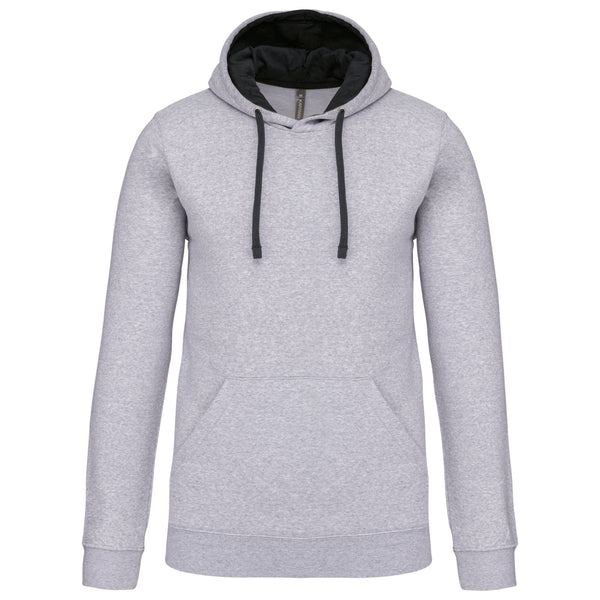 Men's contrast hooded sweatshirt