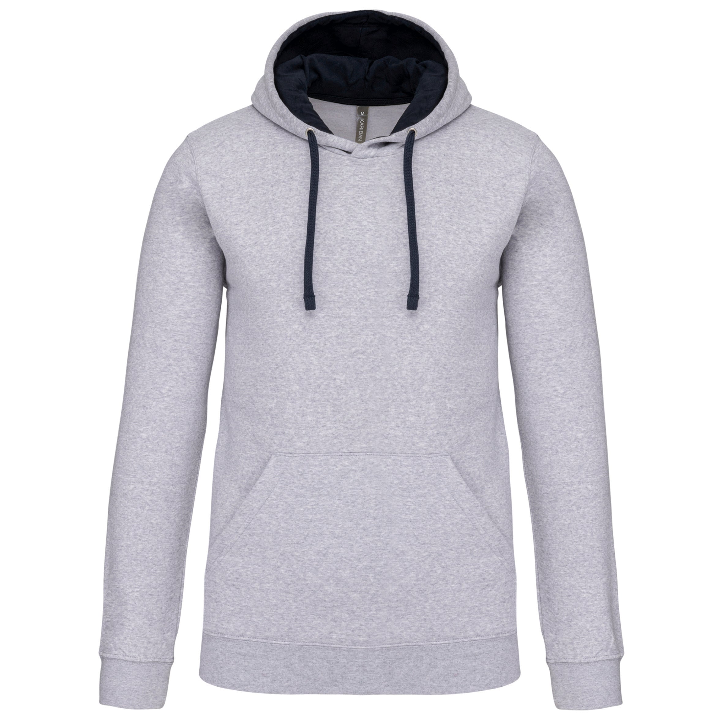 Contrasterend sweatshirt met capuchon voor heren