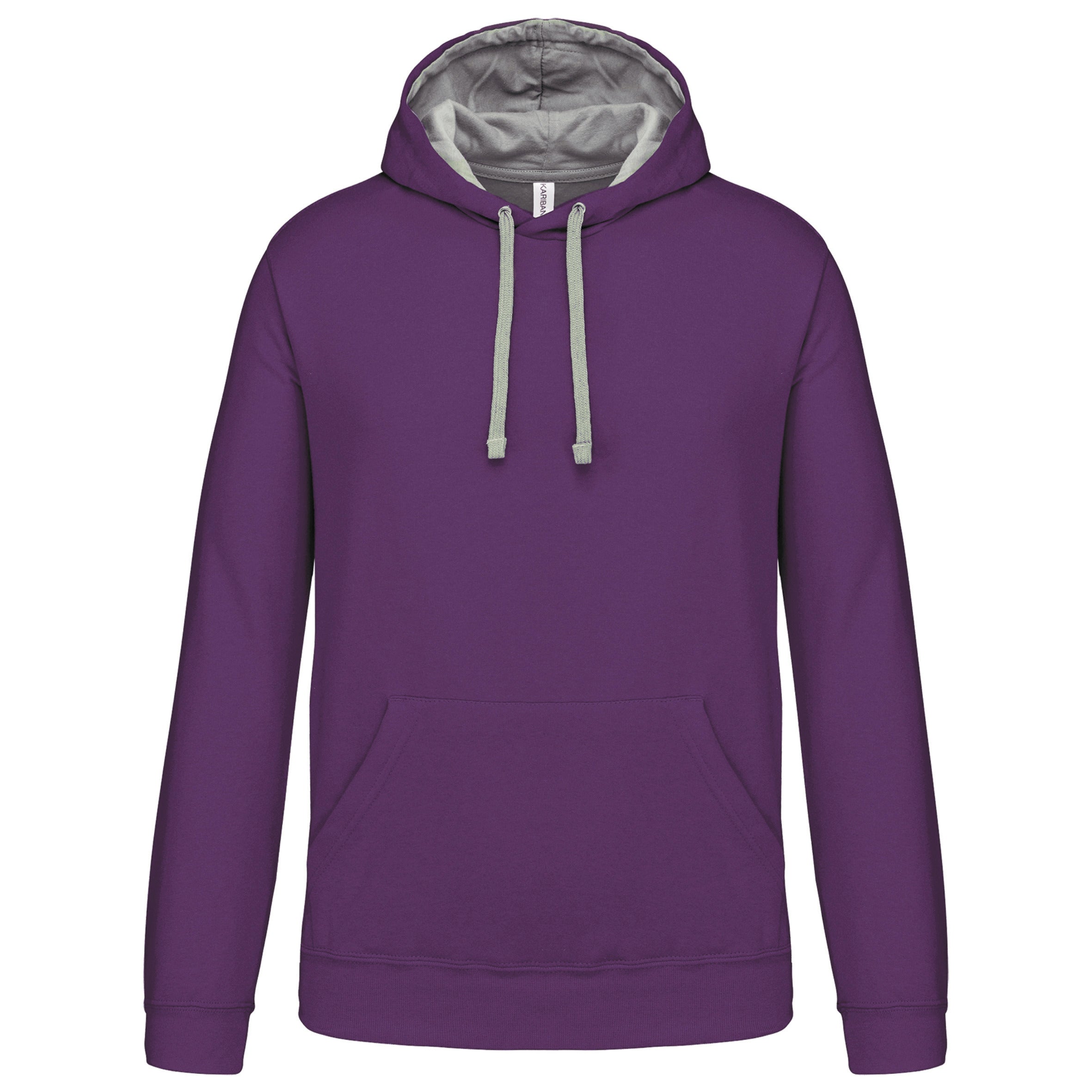 Contrasterend sweatshirt met capuchon voor heren