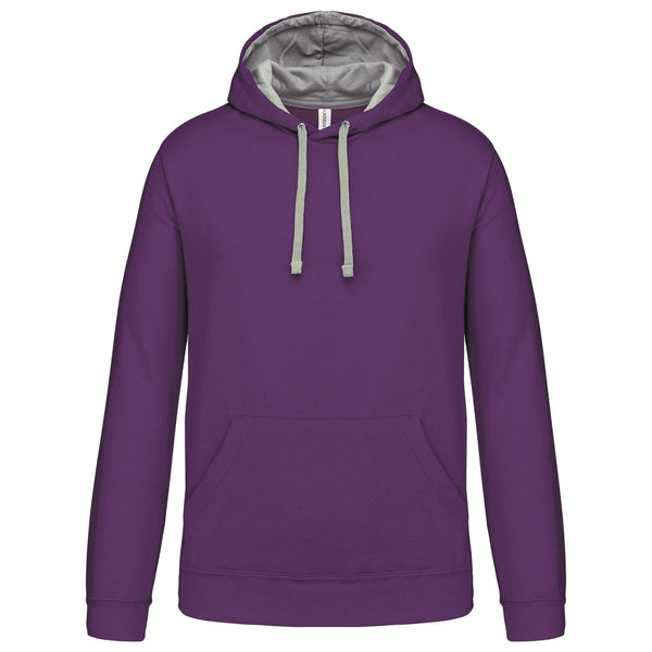 Contrasterend sweatshirt met capuchon voor heren