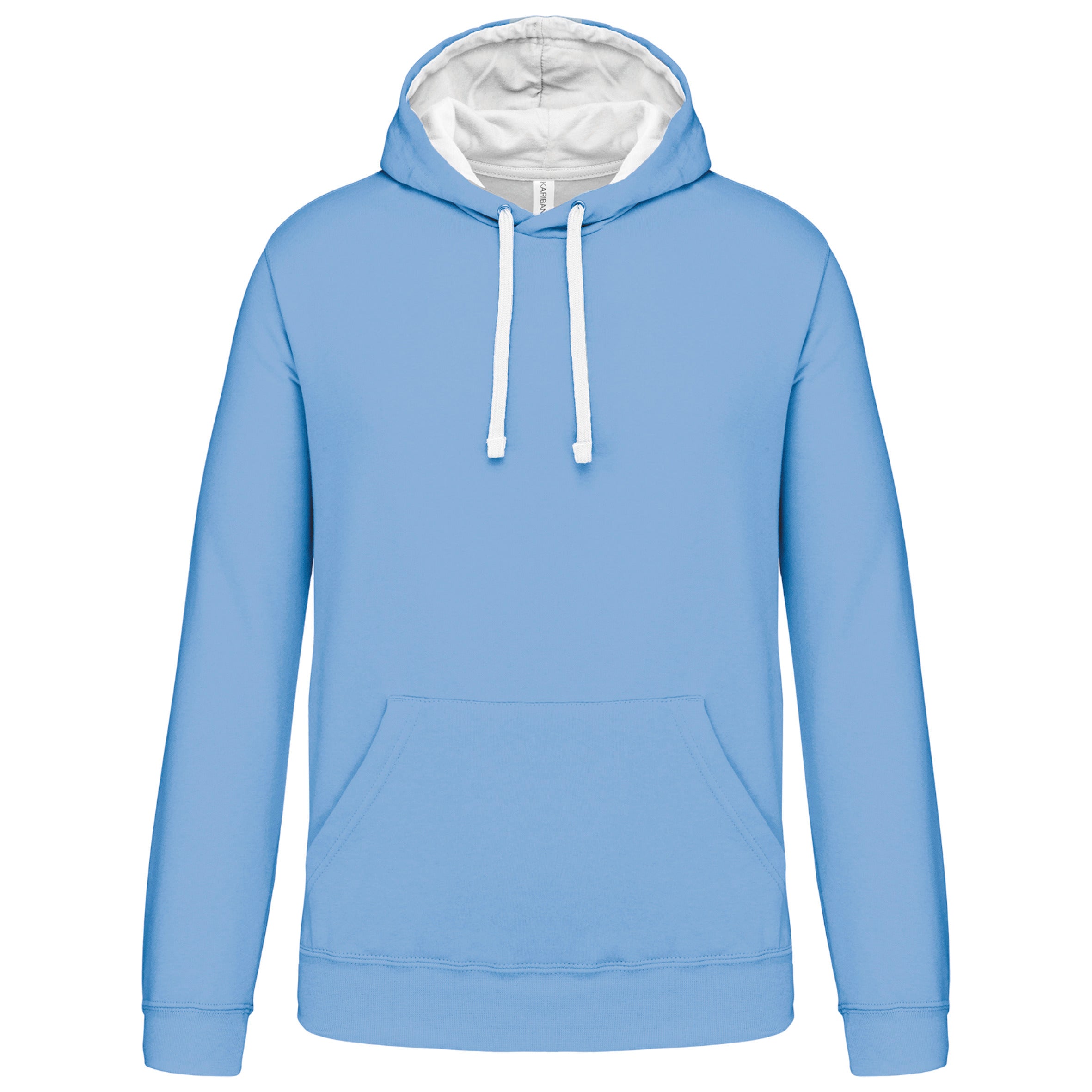 Contrasterend sweatshirt met capuchon voor heren