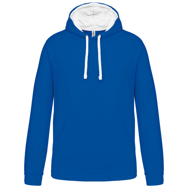 Contrasterend sweatshirt met capuchon voor heren