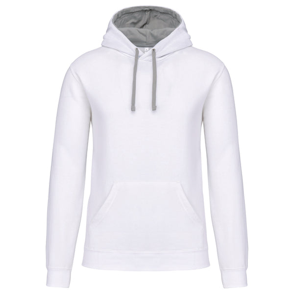 Contrasterend sweatshirt met capuchon voor heren