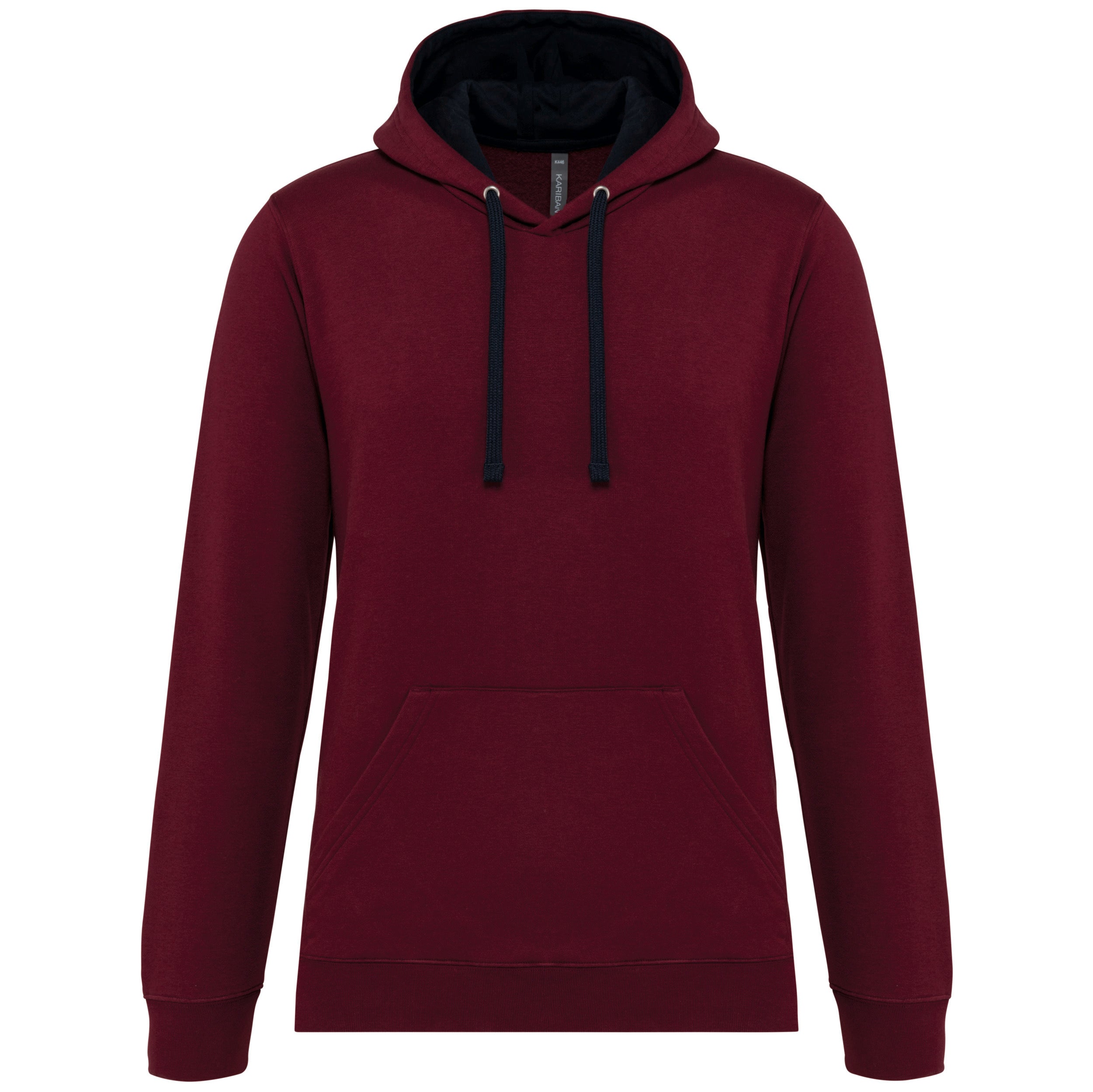 Sweat-shirt capuche contrastée homme