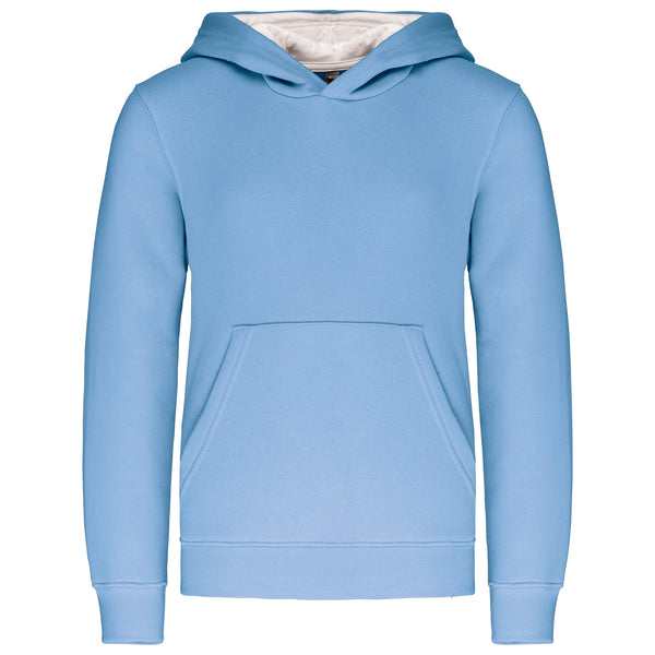 Sweat-shirt capuche contrastée enfant