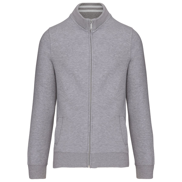 Men's zipped fleece jacket