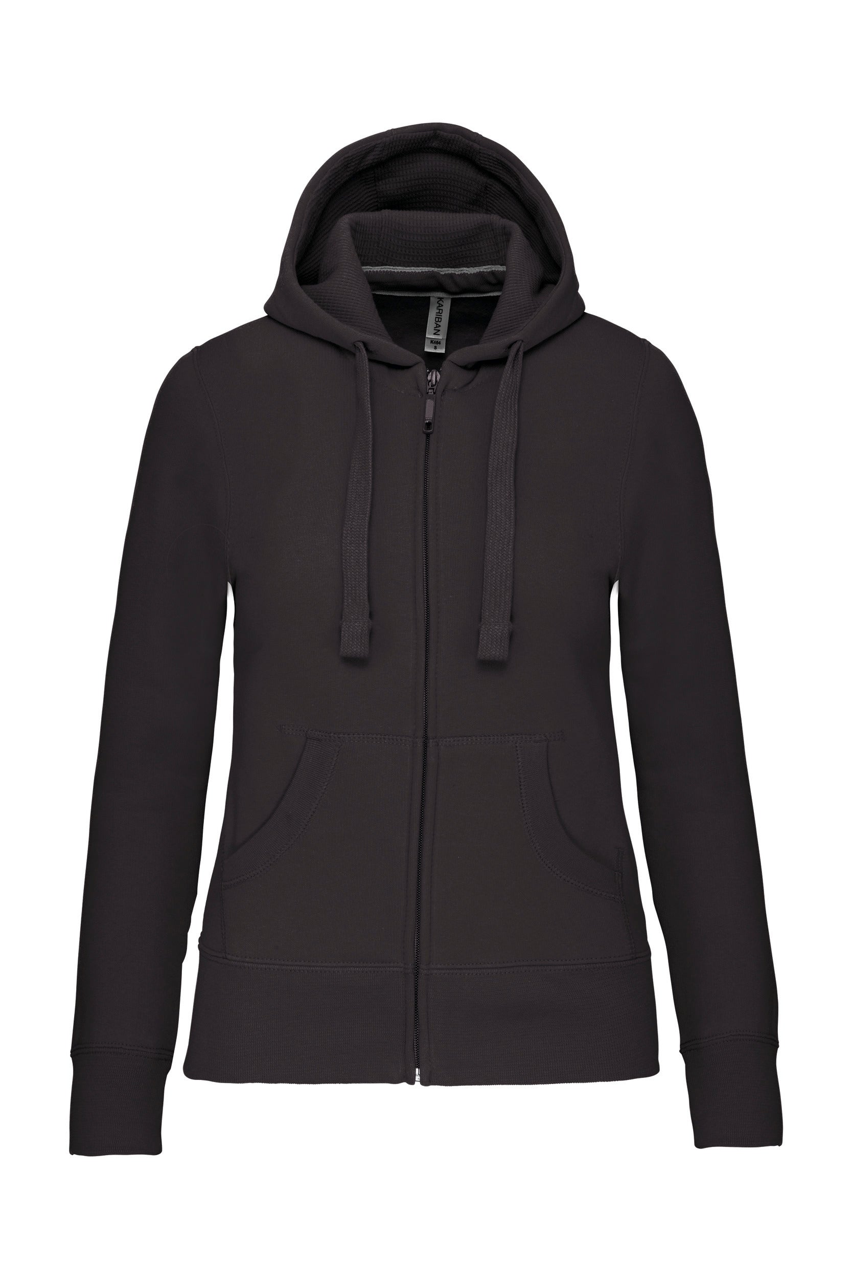 Sweat-shirt zippé capuche femme