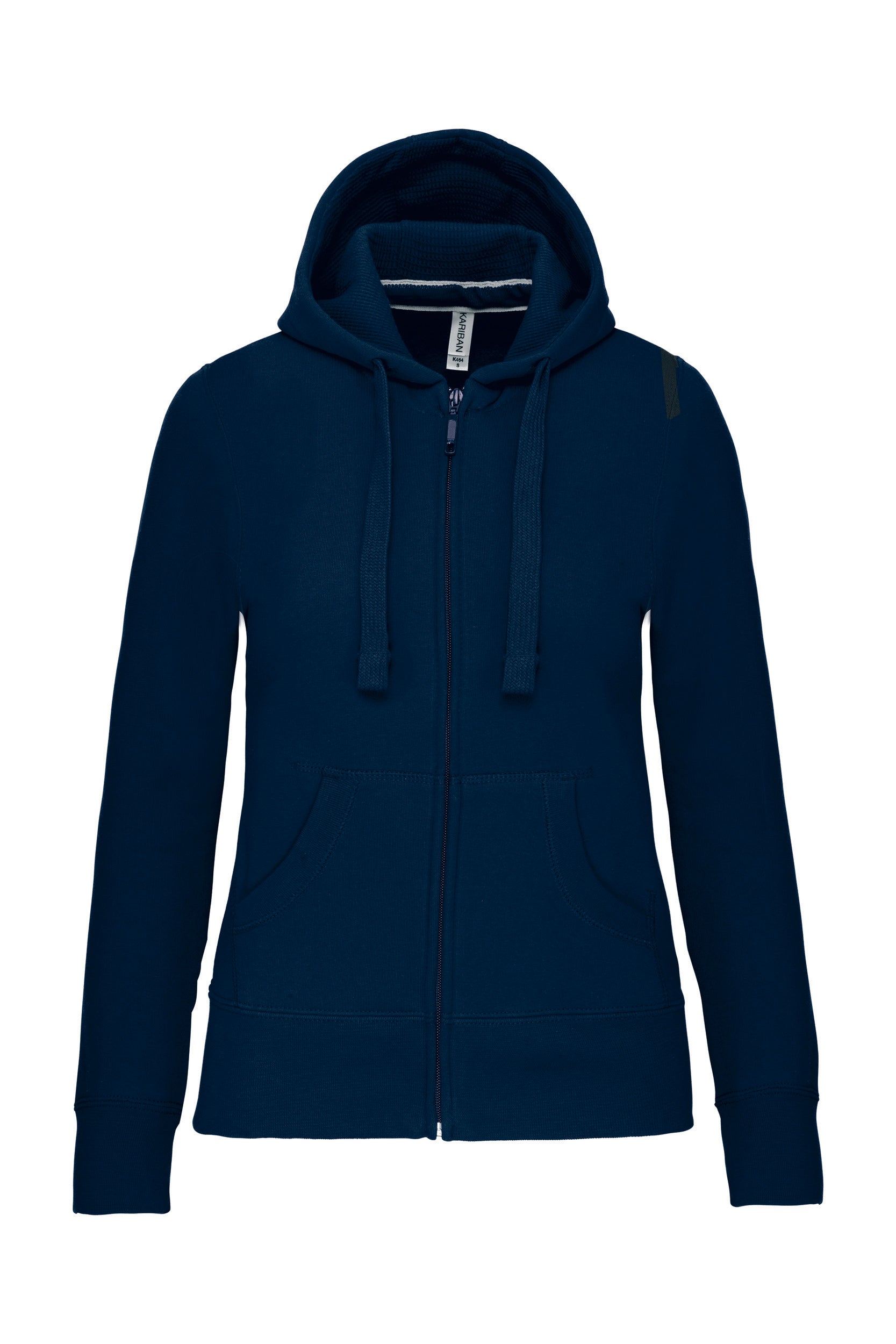 Sweat-shirt zippé capuche femme