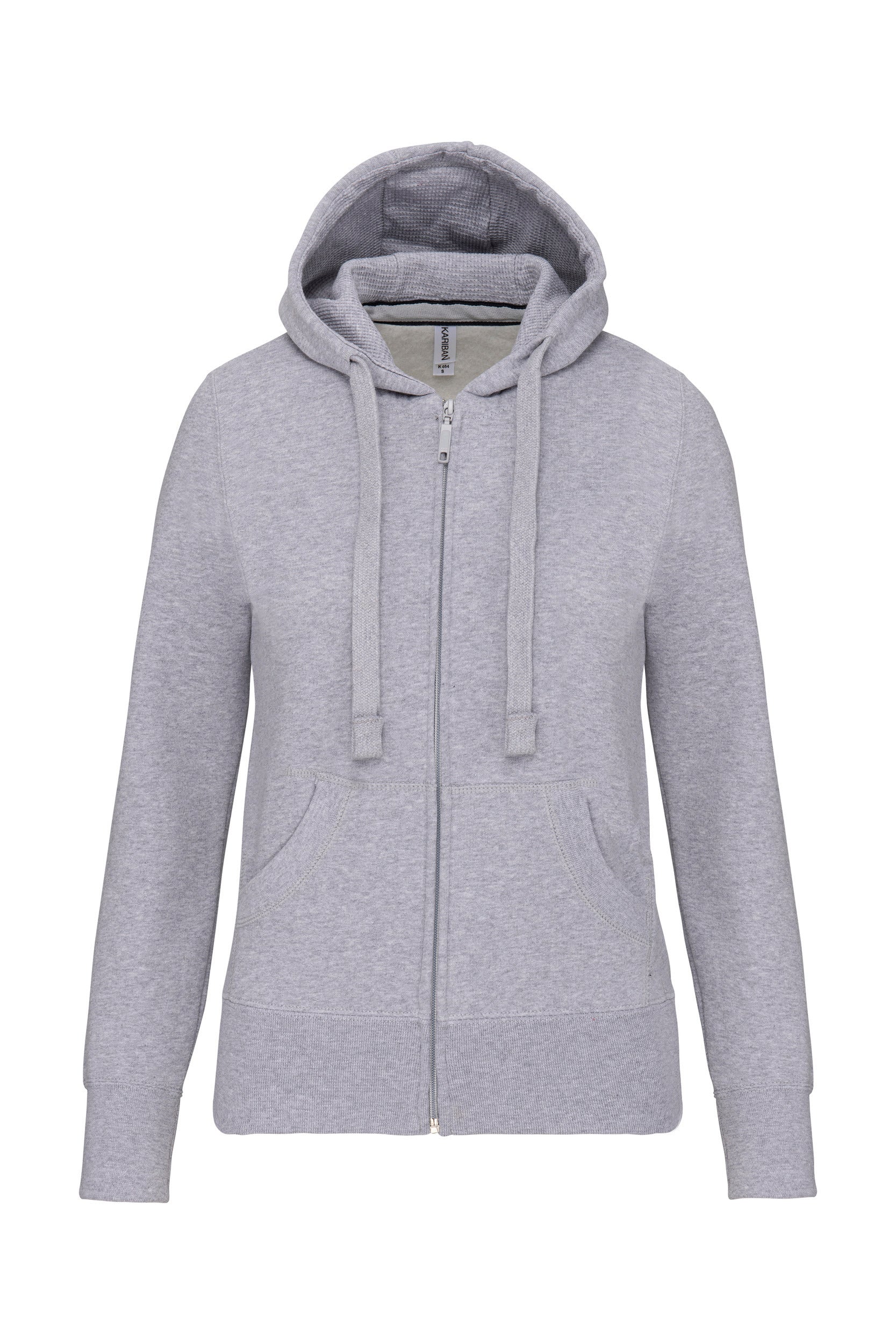Sweat-shirt zippé capuche femme