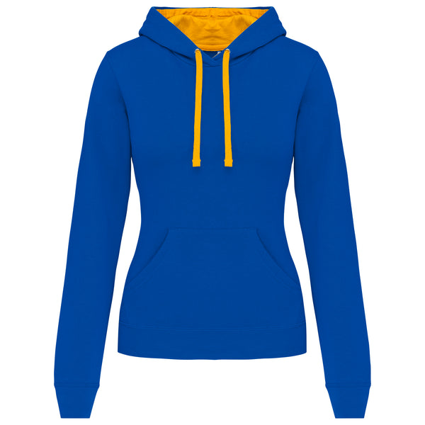 Women's contrast hooded sweatshirt