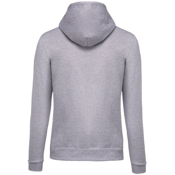 Unisex hooded zipped sweatshirt